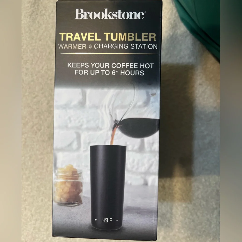 Brookstone black tumbler